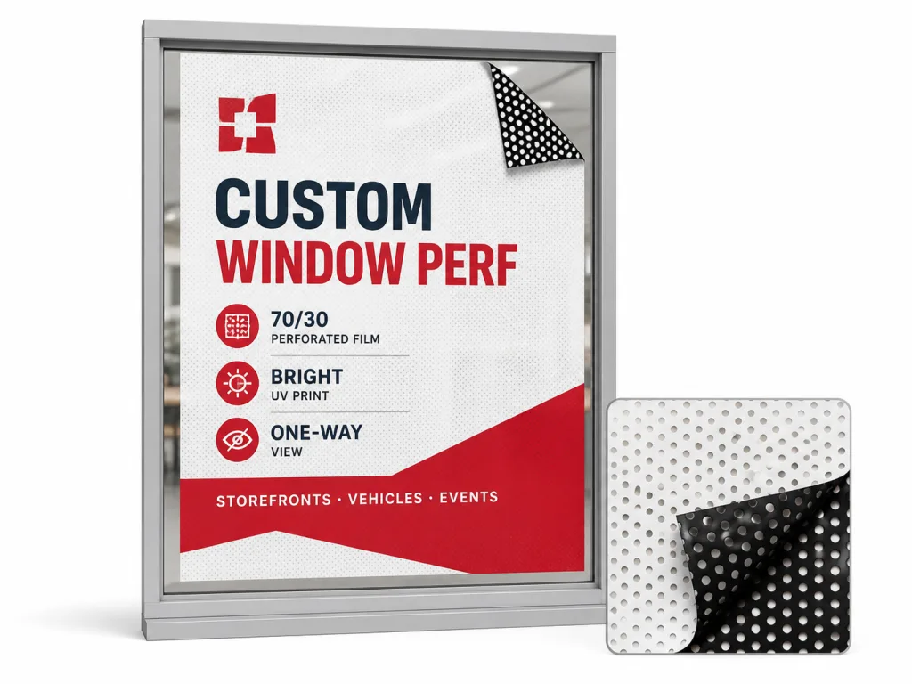 Custom Window Perforated Poster