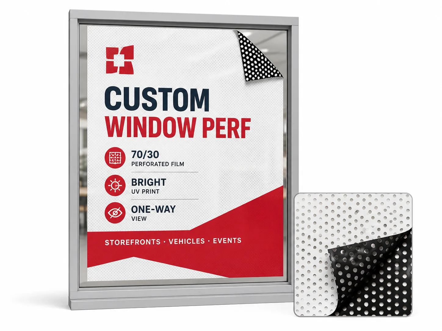 Custom Window Perforated Poster